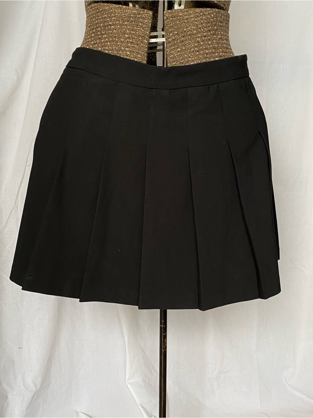 Sunday Best Black Pleated Mini Skirt